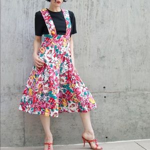 Vintage/ Floral culotte jumper